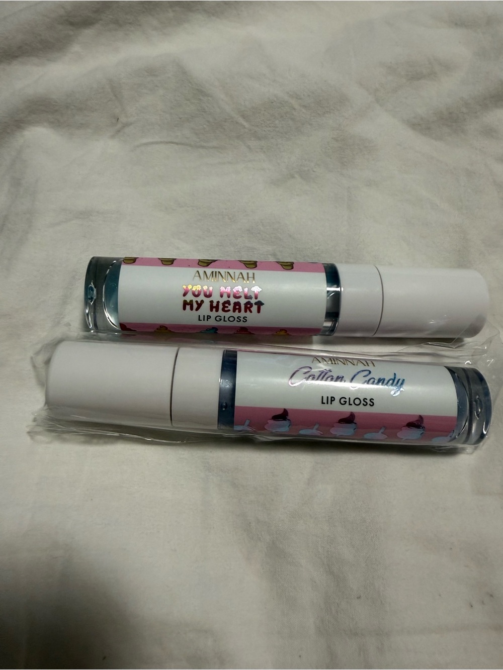 Aminmah “ Lip gloss Gloss”- “ You Melt My Heart”& “Cotton Candy” Set!